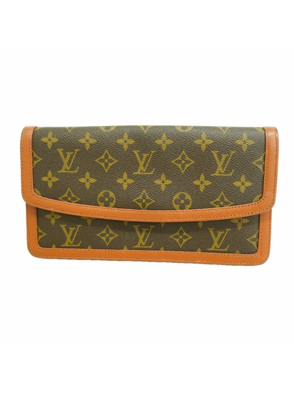 Louis Vuitton Clutch Monogram Pochette Dam PM Brown